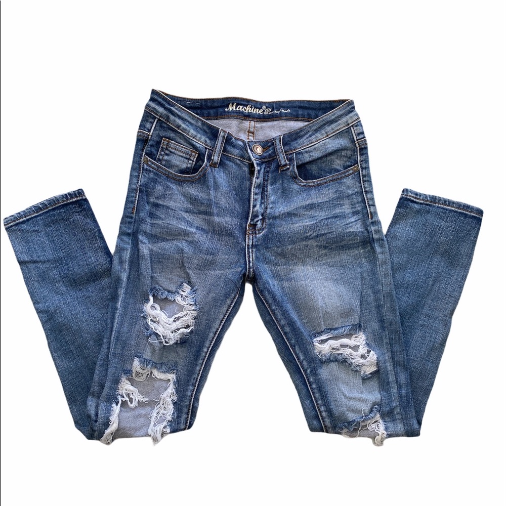Machine Distressed Jean